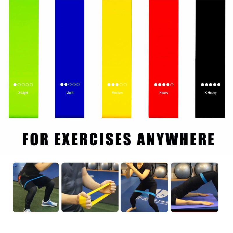 Chooyou Fitness Custom Logo Customized Color Fitness Exercise Elastic Cotton Fabric Hip Circle Glute Resistance Bands