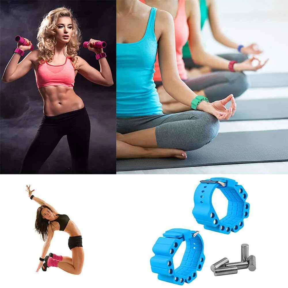 Silicone Ankle Wrist Weights Adjustable Selectable Strength Training Wrist Bands