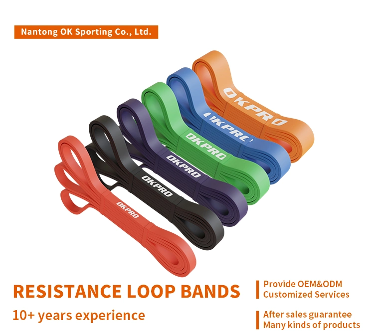 Okpro Exercise Strength Fitness Pull up Assist Band Power Stretch Latex Resistance Loop Bands