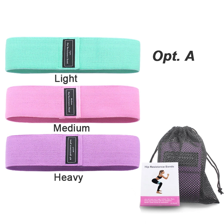 New Arrival Non-Slip Adjustable Resistance Hip Circle Yoga Training Band with Buckle, Wholesale Extra Strong Stretch Gym Exercise Home Fitness Bands Manufactory