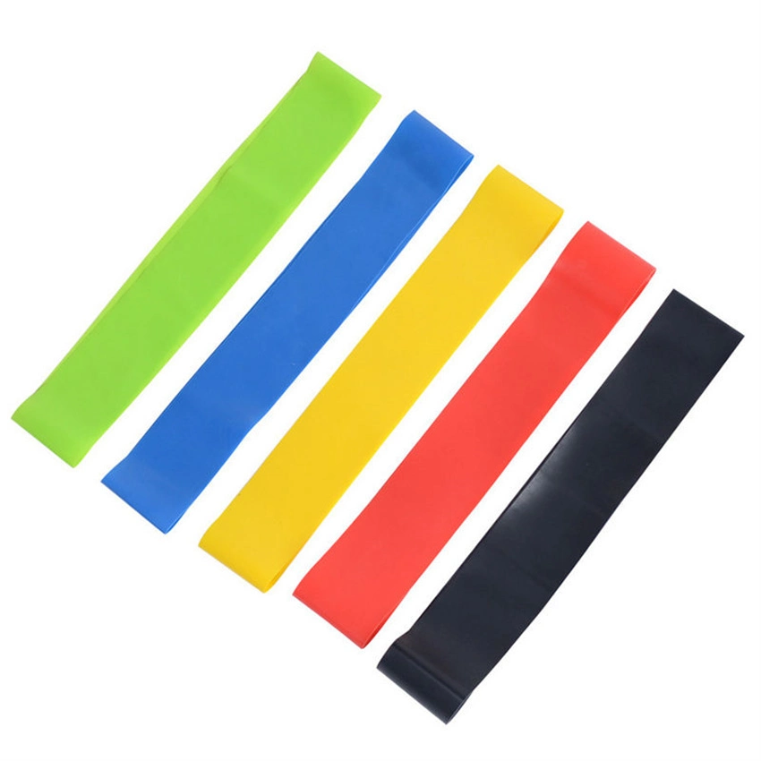 Wholesale Yoga Fitness Exercise Latex Sport Band 5 Levels Rubber Yoga Loop Resistance Band