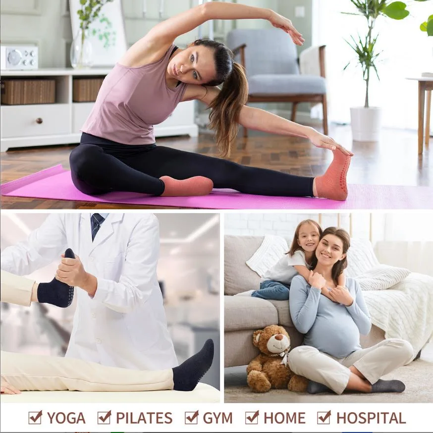 High Quality Yoga Pilates Women&prime;s Anti-Slip Sports Modal Nylon Cotton Socks
