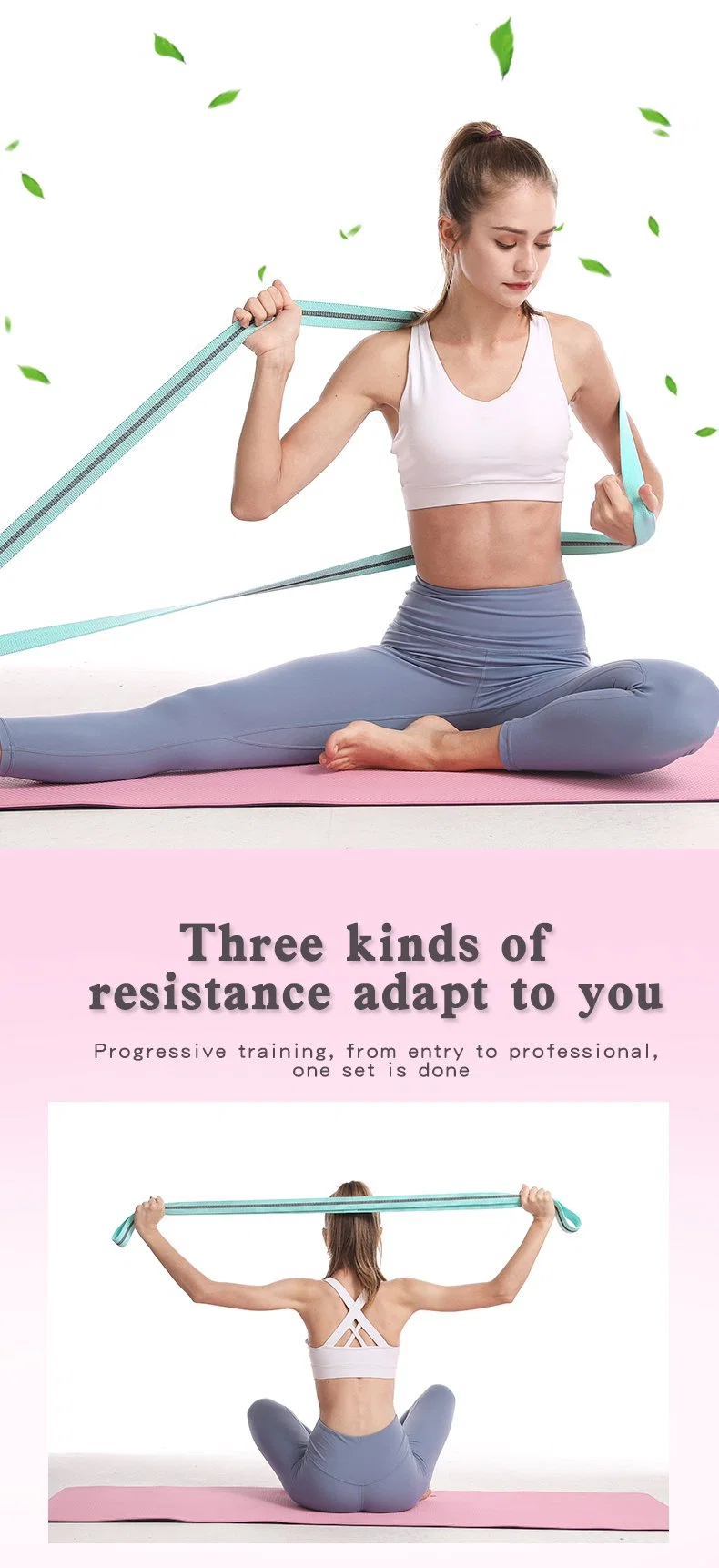 Long Fabric Resistance Bands Exercise Resistance Hip Bands
