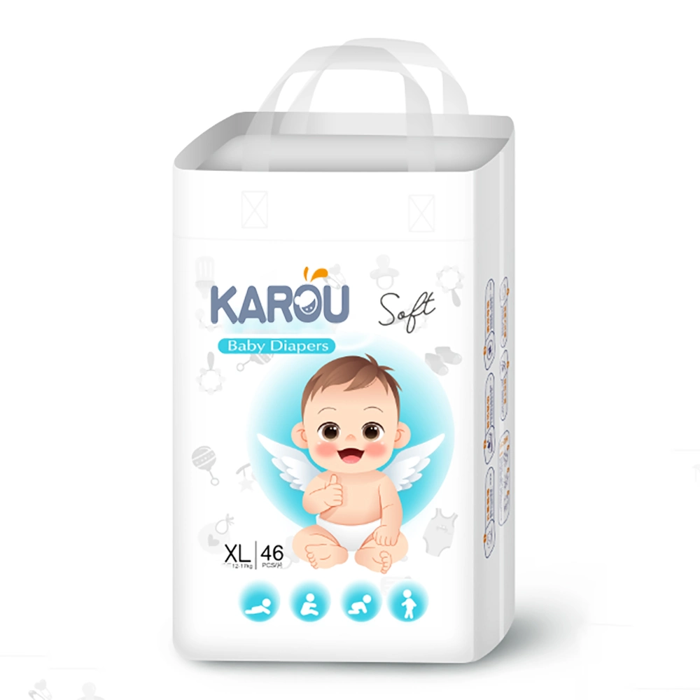 Customized Brand Logo Cheap Price High Quality Disposable Soft Breathable Cotton Baby Diapers