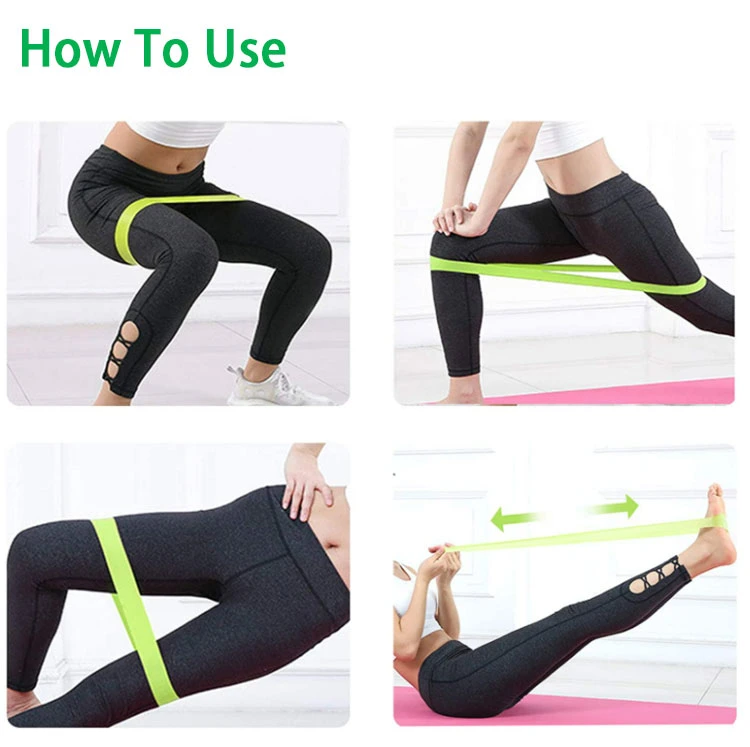 Yoga Accessories Resistance Loop Bands for Fitness Pilates Sport