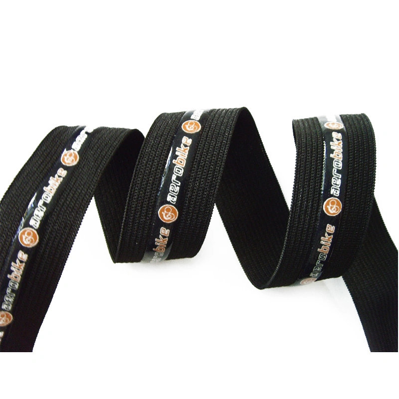 Custom Printed Logo High Strength Durable Non-Slip Elastic Webbing Cycling Gripper Tape for Waist Band Underwear