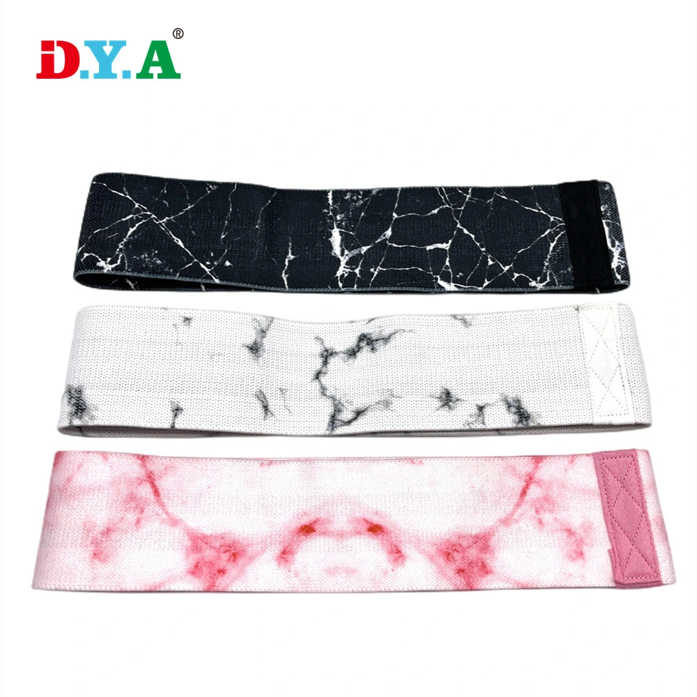 New Style Custom Printed Exercise Stretch Booty Bands Sublimation Gym Hip Resistance Band for Yoga