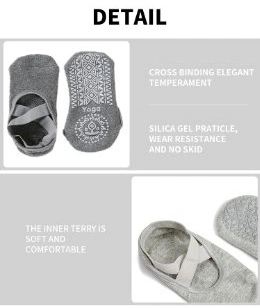 Custom Logo Reformer Anti-Slip Dance Pilates Heat Non Slip Grip Yoga Socks