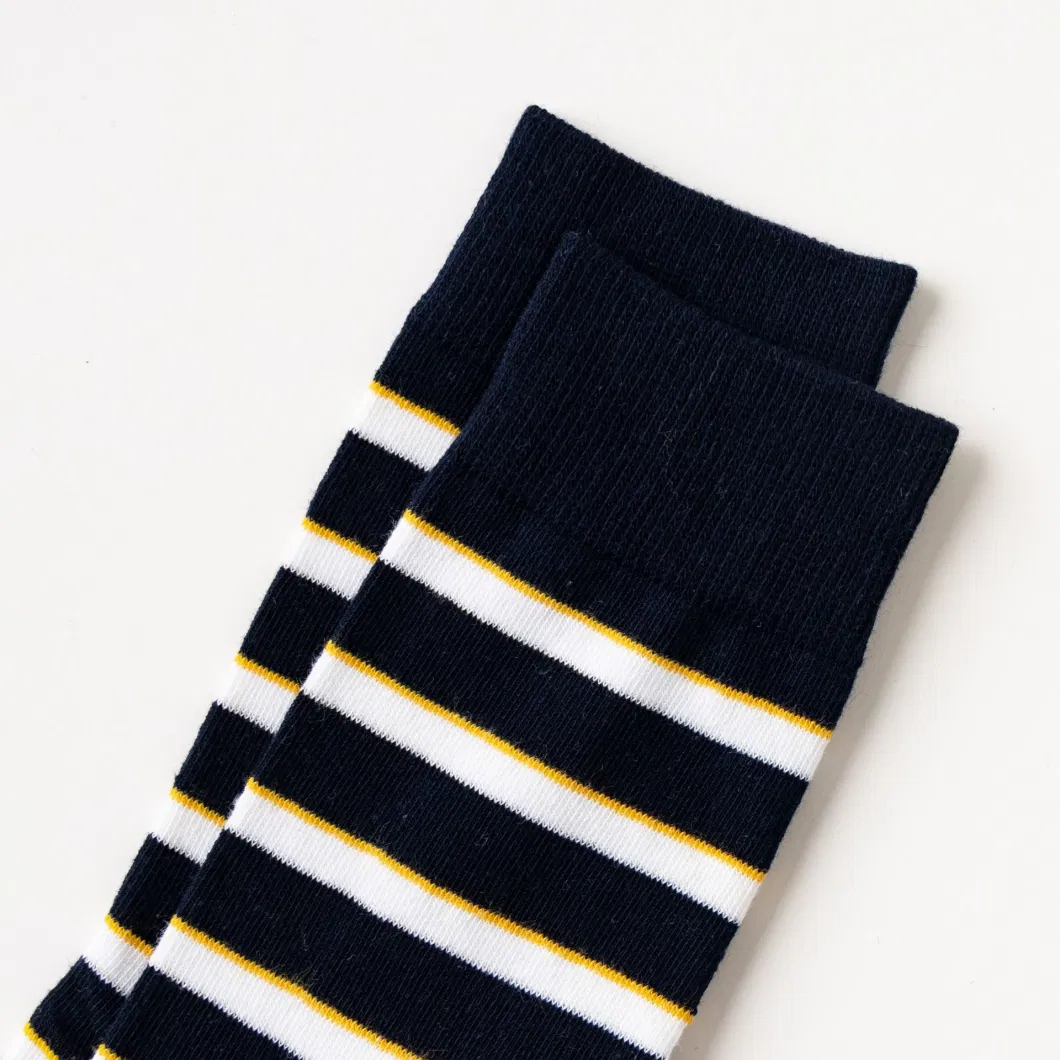 Customized Wholeseller Spring Autumn Winter Mens Cotton Jacquard Dots OEM ODM Logo Formal Crew Socks