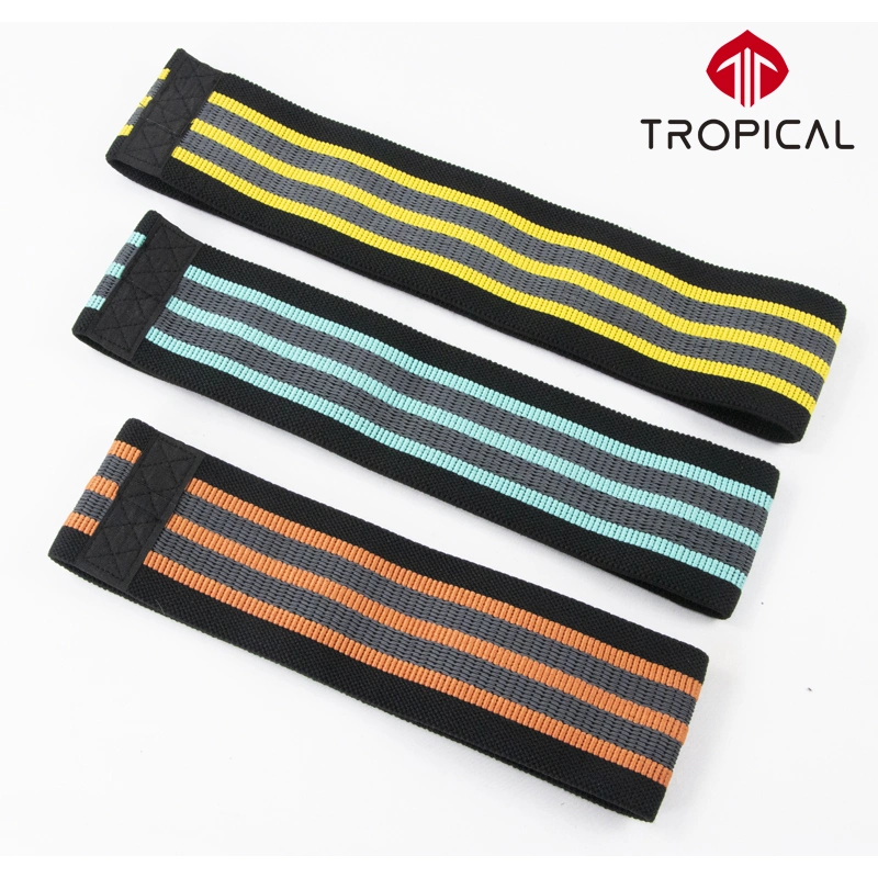 Customized Fabric Cotton and Polyester Resistance Bands with Logo