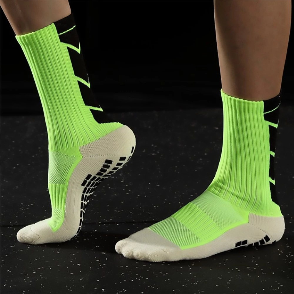 Custom Design Anti Slip Soccer Socks Athletic Men Custom Logo Grip Socks