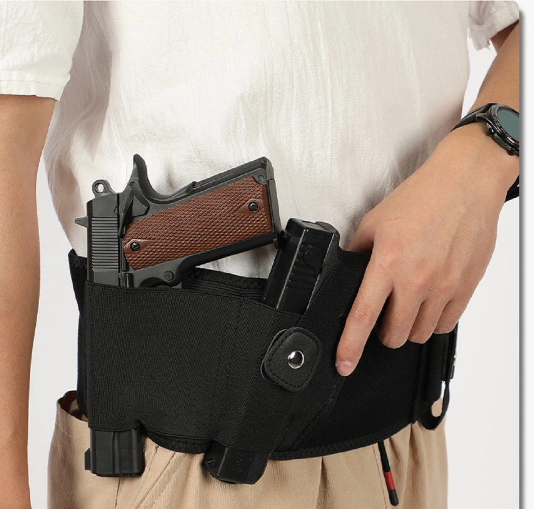 Concealed Belly Band Gun Holster Carry Pouch for Men and Women Ci17708