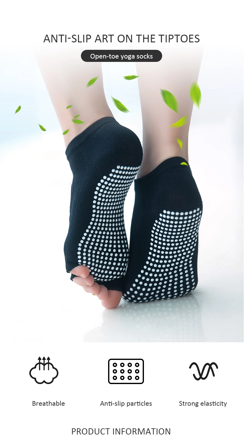 Sports OEM Silicon Cotton Breathable Anti-Rub Yoga Sock