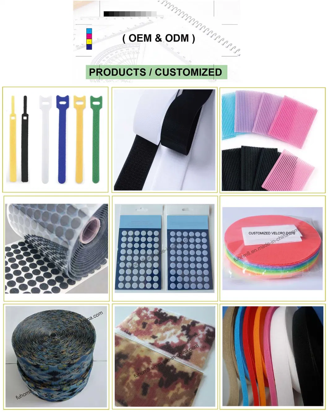 Durable Medical Nylon Soft Velcro Elastic Un-Napped Loop Band