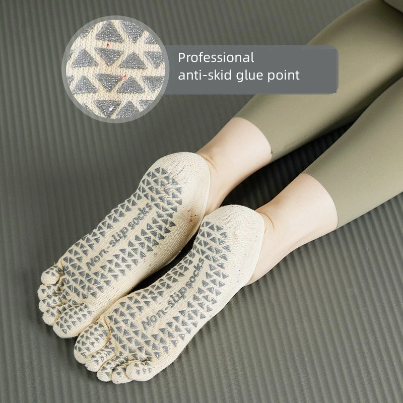 Wholesale Cotton Light Luxury Lace Pilates Yoga Five-Finger Socks