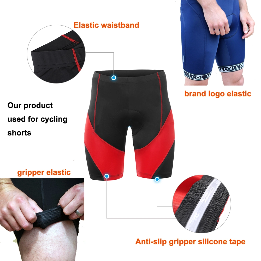 Custom Printed Logo High Strength Durable Non-Slip Elastic Webbing Cycling Gripper Tape for Waist Band Underwear