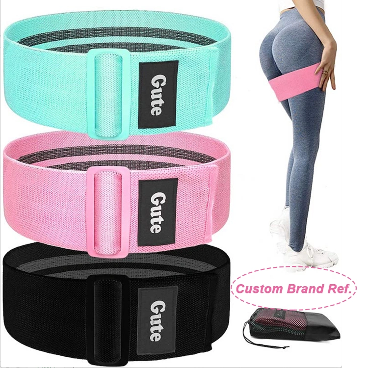 New Arrival Non-Slip Adjustable Resistance Hip Circle Yoga Training Band with Buckle, Wholesale Extra Strong Stretch Gym Exercise Home Fitness Bands Manufactory