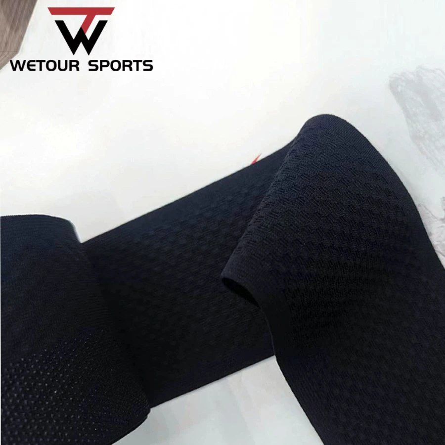 75mm Knitted Honeycomb Beathable Silicone Printed Elastic Grippered Band for Cycling Shorts Leg