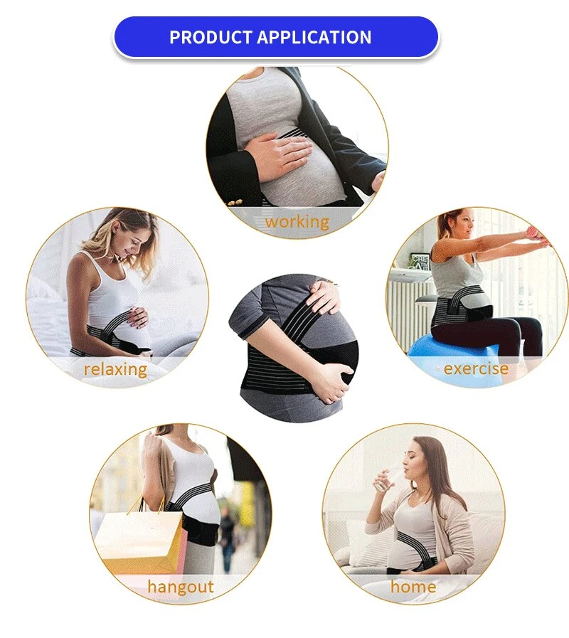 Factory Price Medical Adjustable Pregnant Belly Band Waist Support Maternity