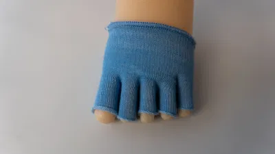 Cinco pies Medias Calcetines de poliéster Yoga Pilates pie Salud Humedad que absorbe
