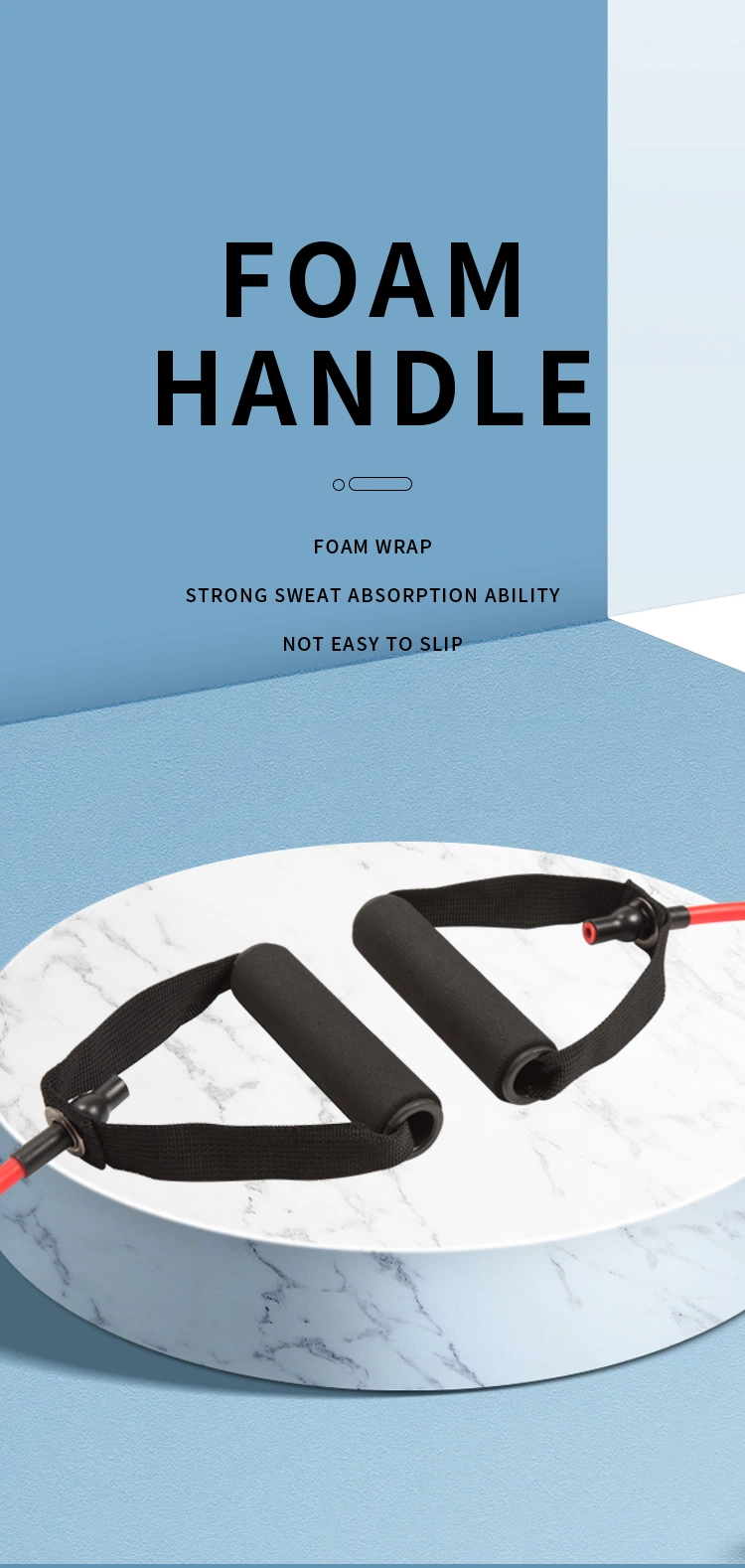 Leg Muscle Single Pull Rope Tone Resistance Band Tube