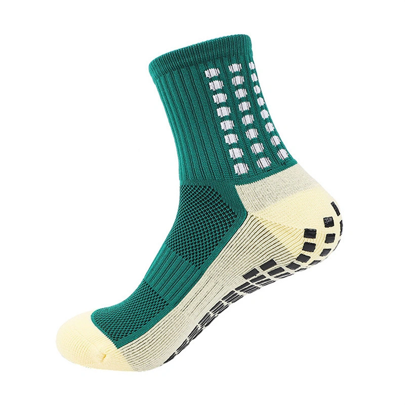 Best Cheap Professional Breathable with Anti-Slip Dots Youth Shock Absorbent Sweat Deodorant Thickened Men Socks Football Sports Socks Soccer Cotton Socks