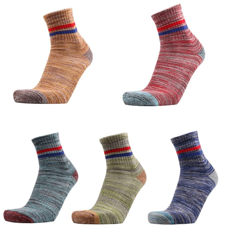 Mens Socks High Quality Jacquard Crew Cotton Socks