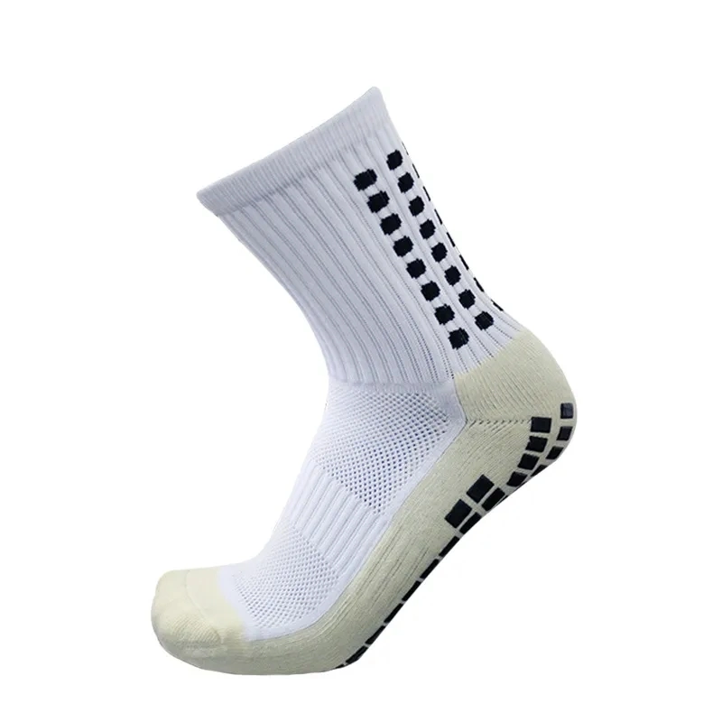 Custom Men Soccer Socks Crew Football Grip Sports Rubber Socks Anti Slip