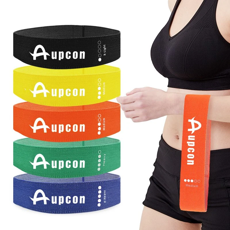 Fabric Resistance Bands Hip Circle 5 Levels Exercise Booty Glute Bands