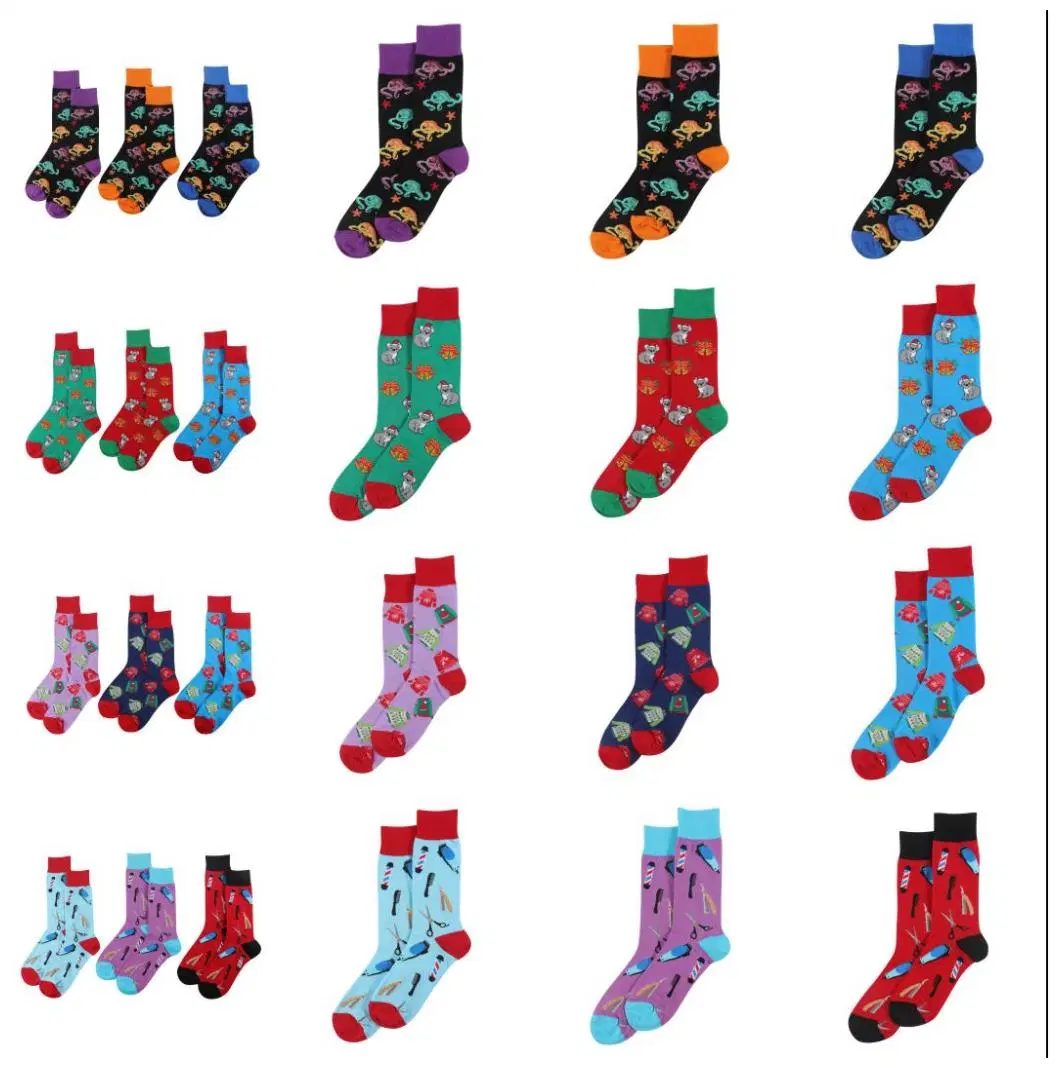 High Quality OEM Unisex Socks Custom Made Design Own Socks Mens Cotton Custom Socks No Minimum Order