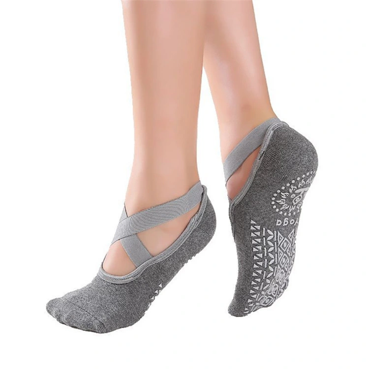 Grip Pull up Back Arch Support Yoga Sock for Pilates