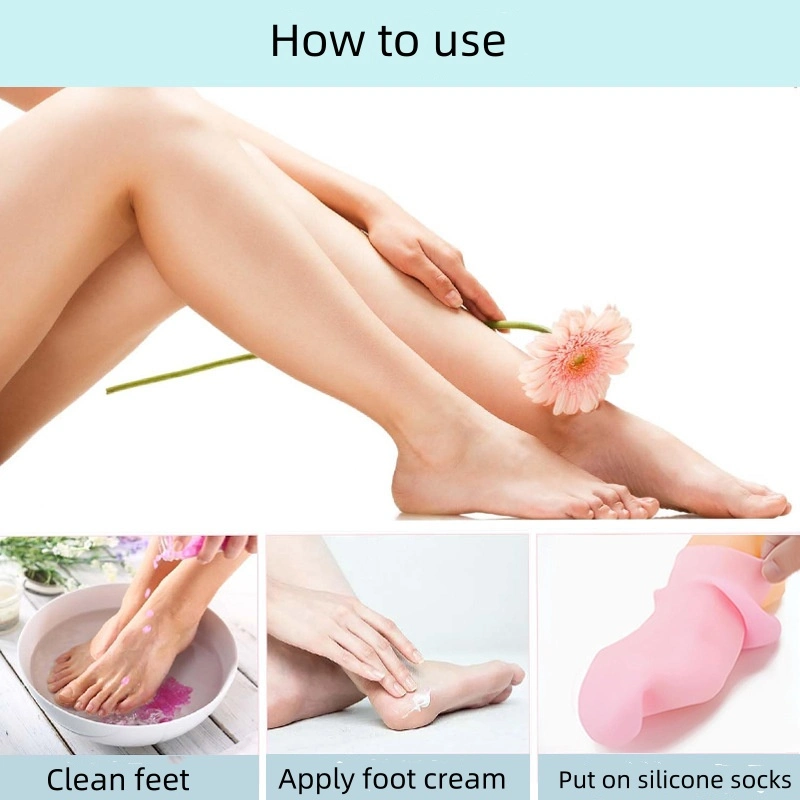 Moisturizing SPA Gloves and Socks Set Silicone Gel SPA Gloves Callus Remover Socks Foot Care Socks