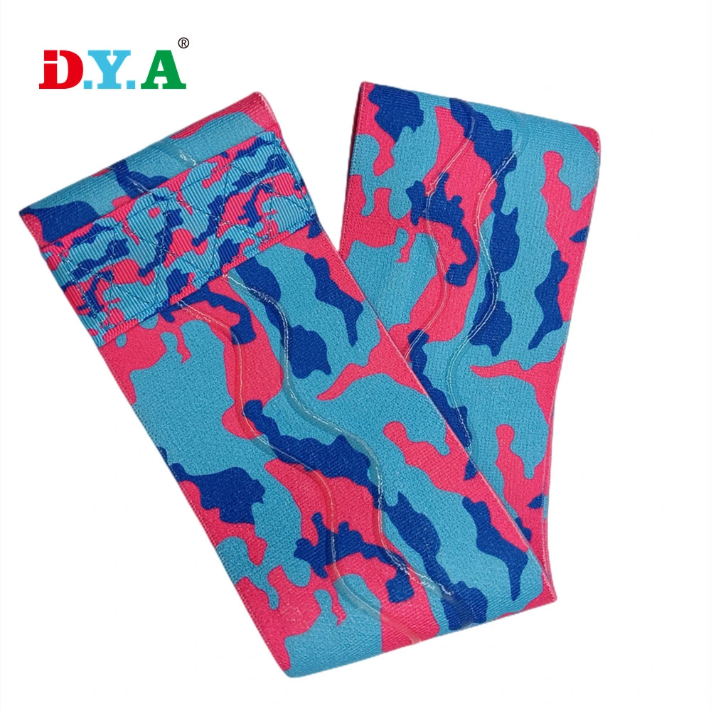 Hot Selling Customized Diversiform Adjustable Camo Resistance Elastic Hip Band with Rubber Silicone