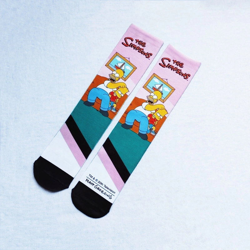 Customized 3D Heat Transfer Printing of Printed Socks Cute Cartoon Digital Printed Socks Personalized Sports Socks