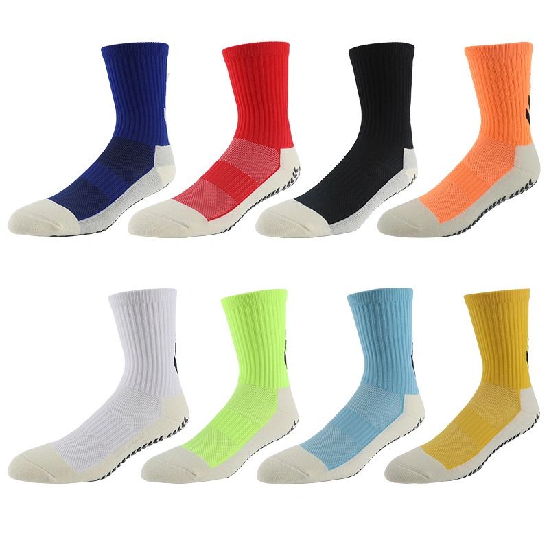 Men&prime; S Professional Sports Silicone Non-Slip Football Socks