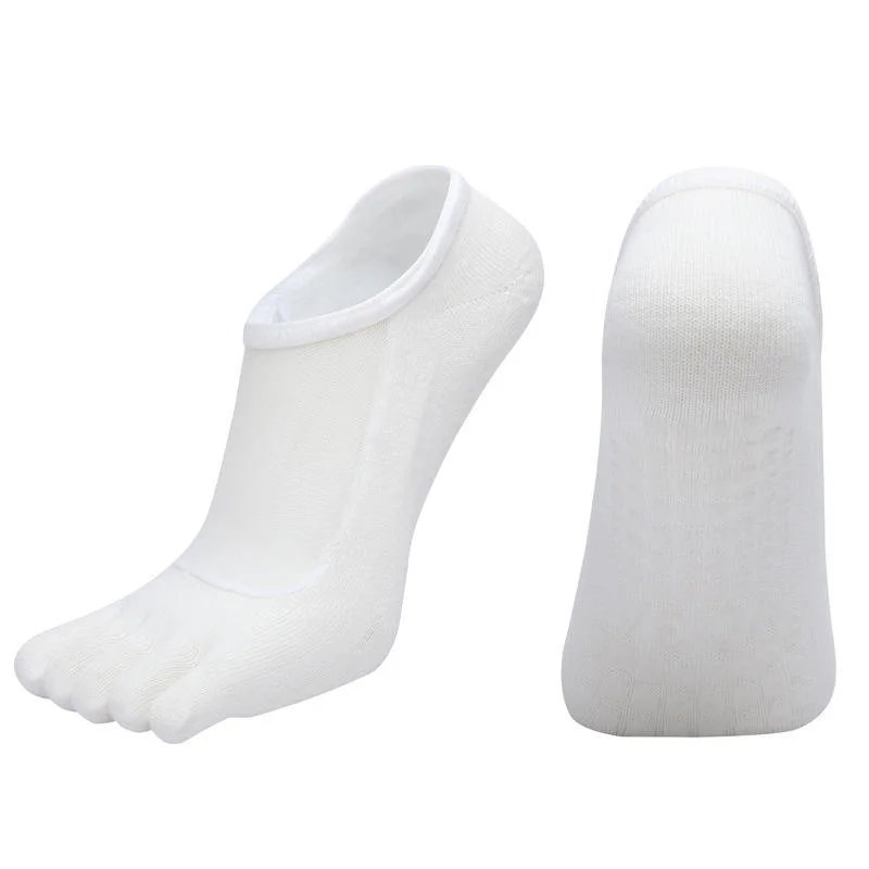 High Quality Grip Gym Socks Women Pilates Socks Anti Slip 5 Toes Yoga Socks