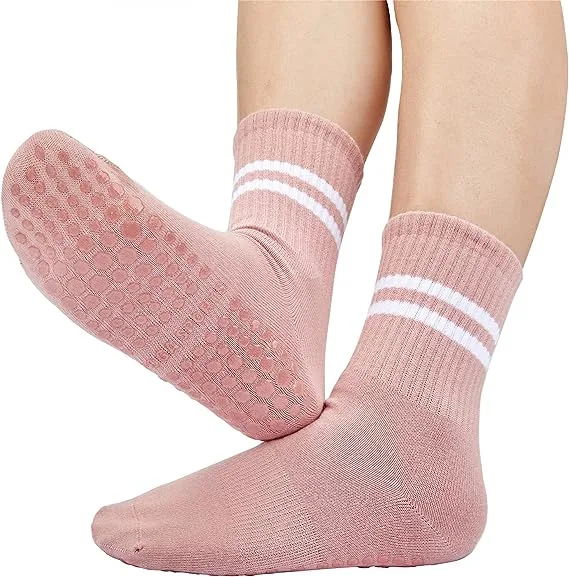 American Trends Pilates Socks with Grips for Women Yoga Socks Barre Socks Non-Slip Socks