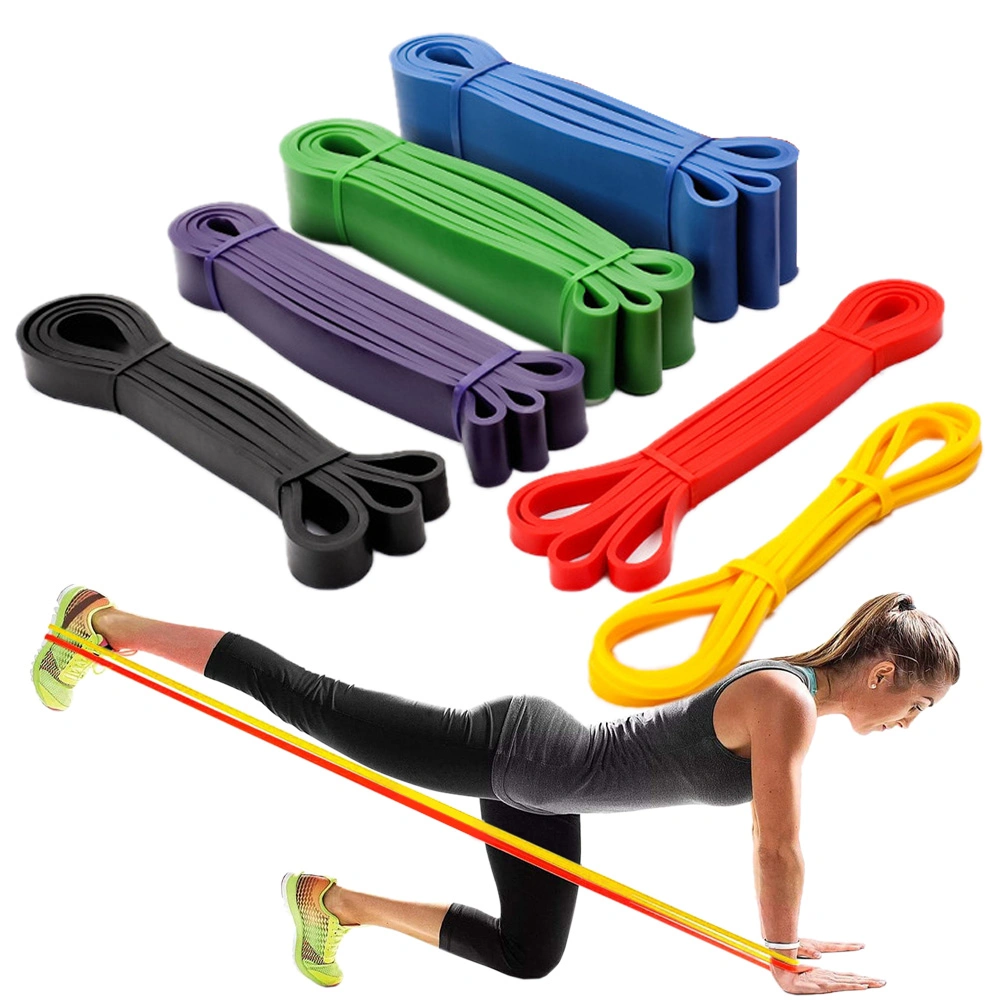 5-15 Lbs Yoga Elastic Resistance Loop Band Exercise Sports Stretching Bands
