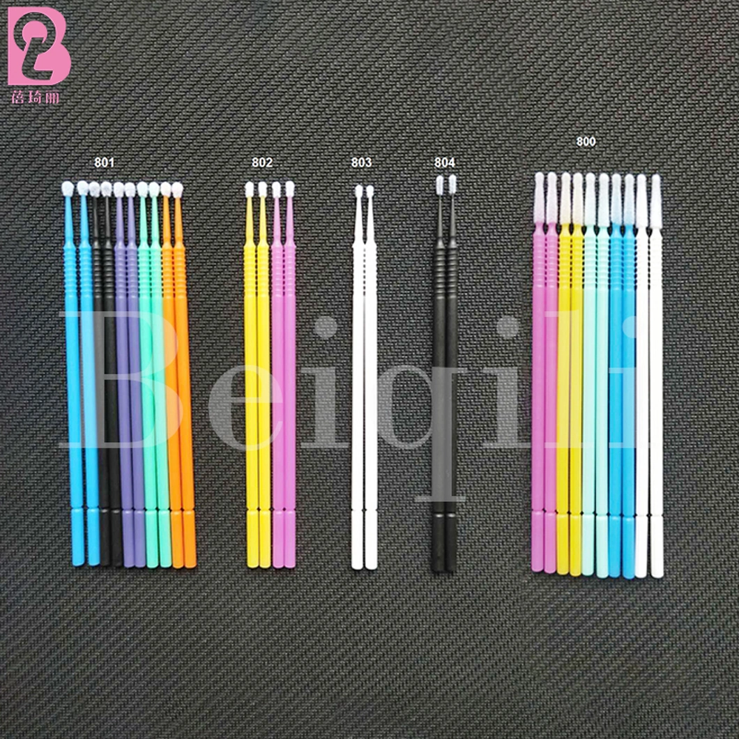 Beiqili 100PCS Medical Cotton Swab Stick Dental Applicator Dental Microbrush Eyelash Applicator Microbrush Cotton