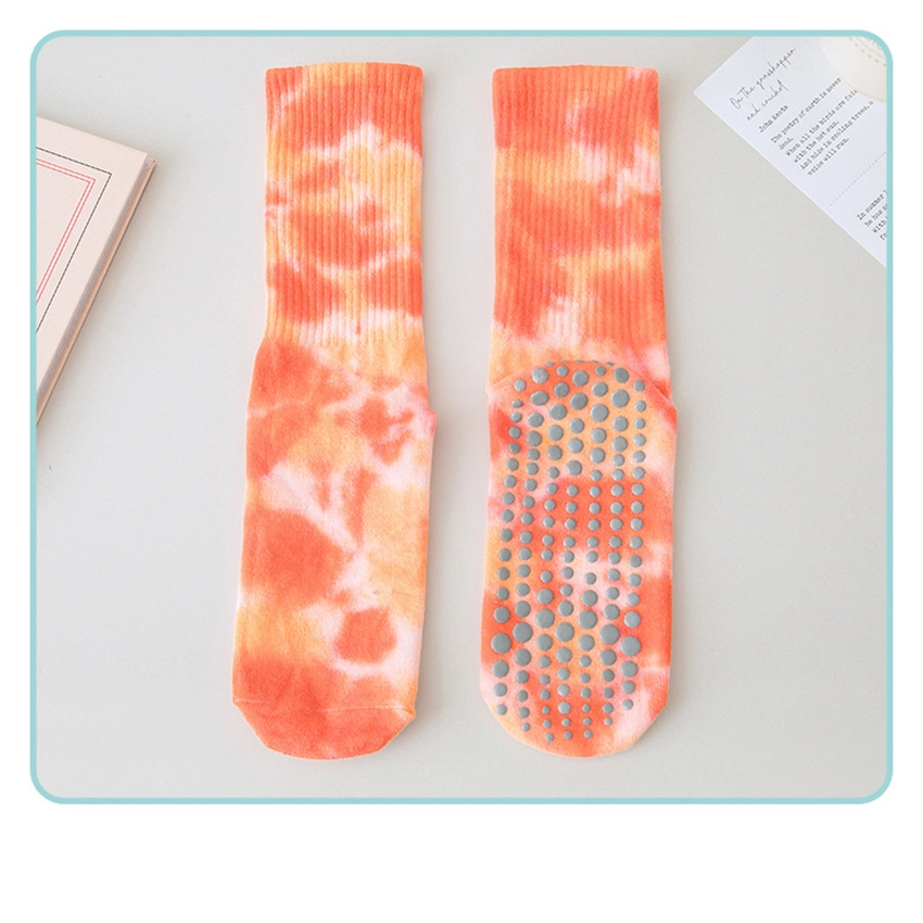 Tie Dye Non Skid Yoga Socks Pilate Grip Socks for Girls