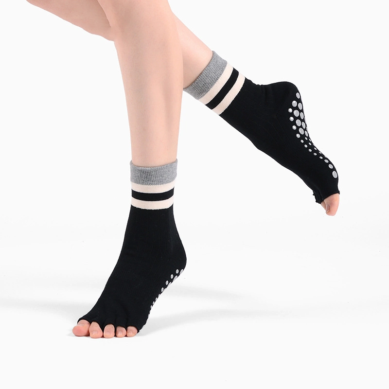 Non Slip Open Finger Yoga Pilates Socks