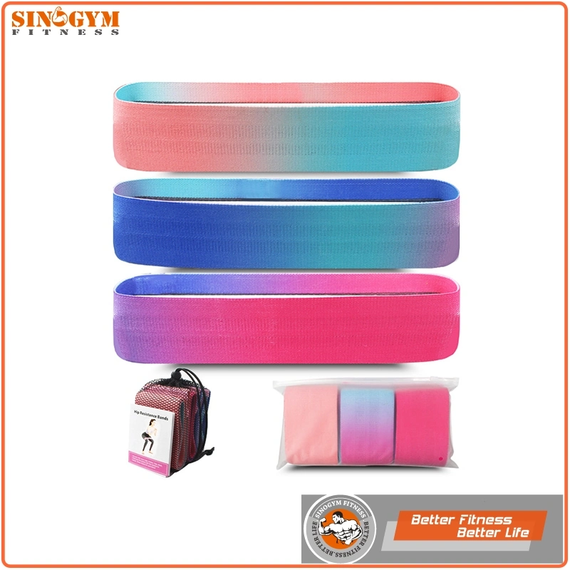 Gradient Fabric Latex Hip Resistance Loop Exercise Bands