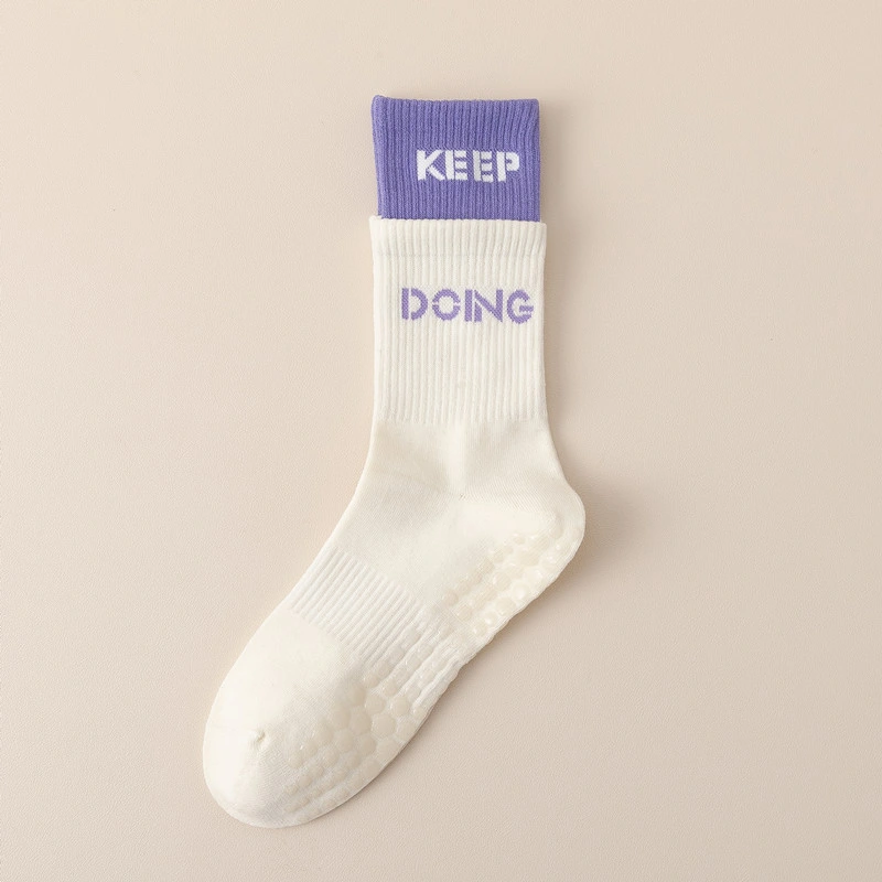 Xianghui Crew Breathable Custom Logo Pilates Non Slip Sport Women Yoga Socks