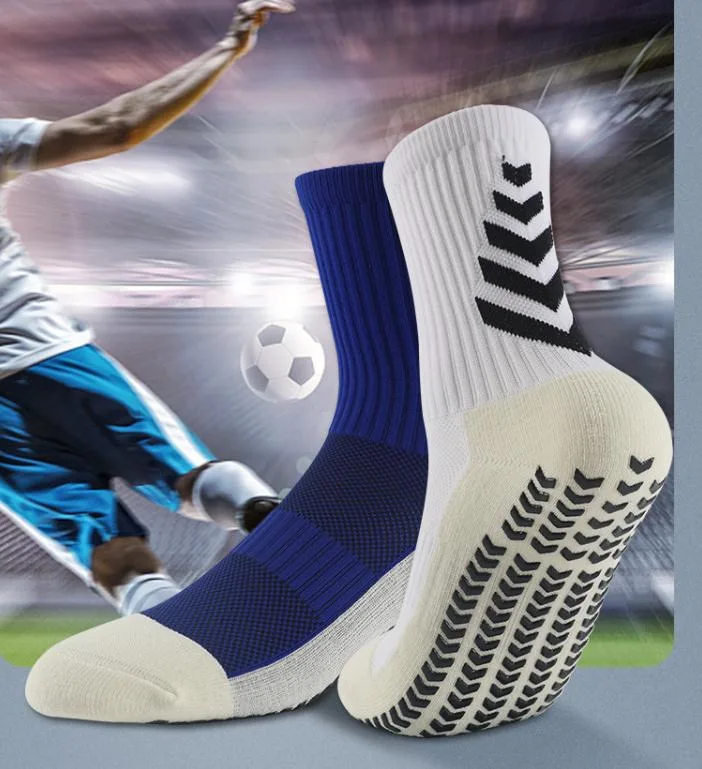 Men&prime; S Professional Sports Silicone Non-Slip Football Socks