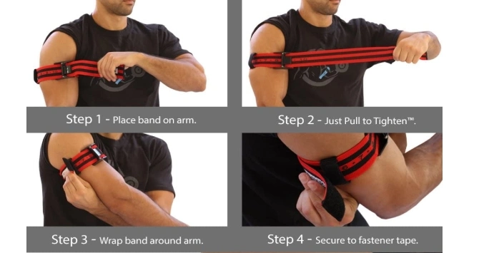 Arm and Leg Occlusion Training Blood Flow Restriction Bfr Bands with Velcro