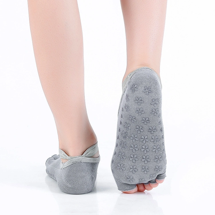 Five-Toe Pilates Socks for Women Non-Slip Grip Yoga Socks Ideal for Pilates