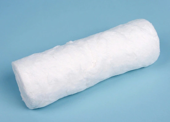 100% Pure Cotton Absorbent Dental Cotton Roll for Disposable Use