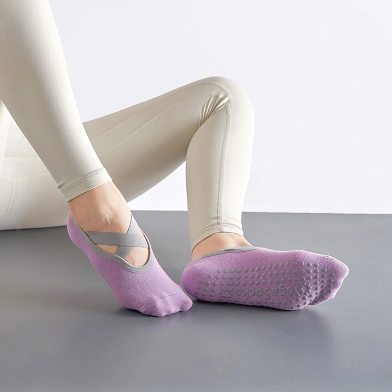 Xianghui Wholesale Women Cotton Non Slip Grip Sport Yoga Socks