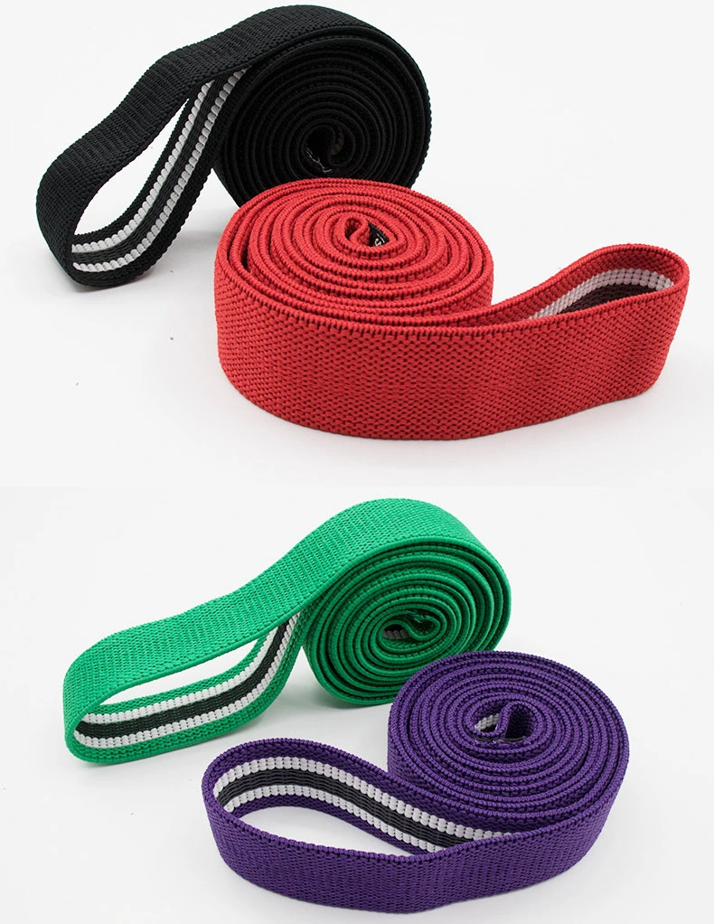 4 Levels Long Resistance Exercise Fabric Bands, Non-Slip Booty Workout Band