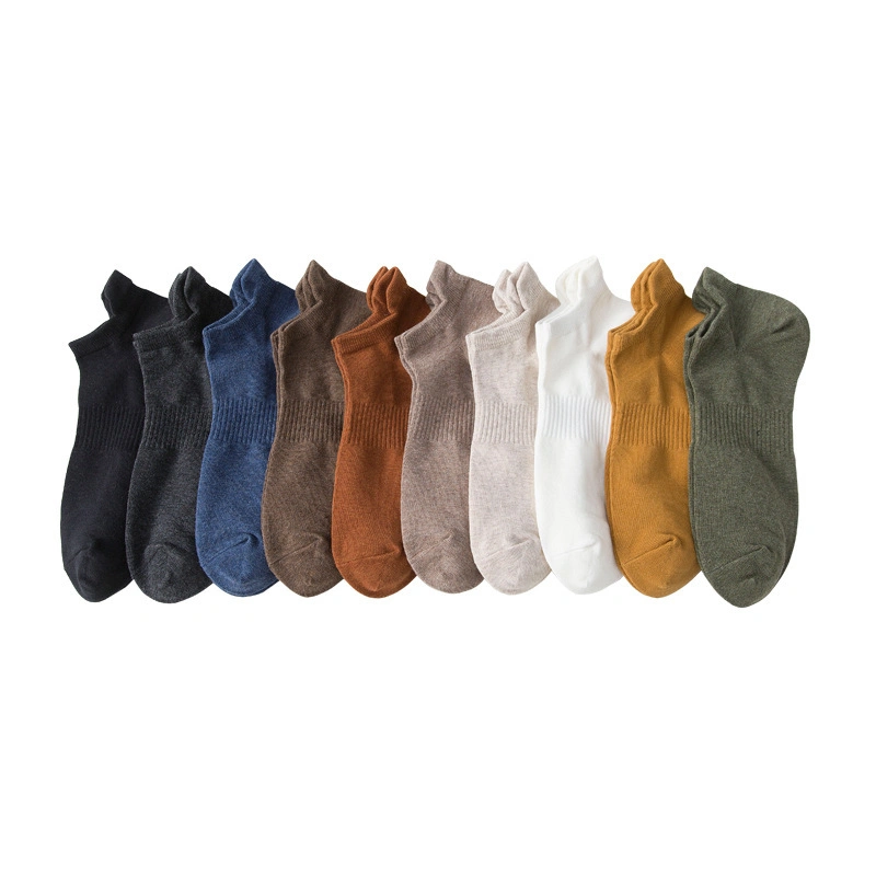 Custom Mens Ankle Socks Cotton Business Socks Basic Socks